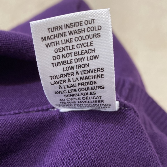 Vintage Northern Reflections Purple Cotton Sweater - Picture 10 of 10